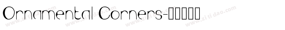 Ornamental Corners字体转换
